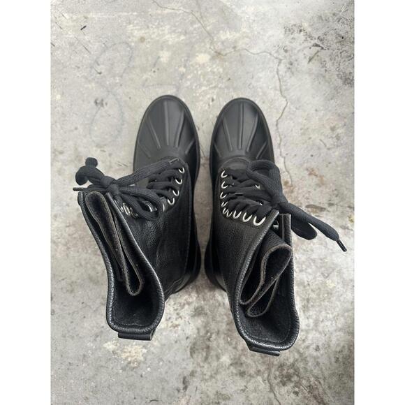 Jil sander DUCK-TYPE Boots in noir cordovan 45